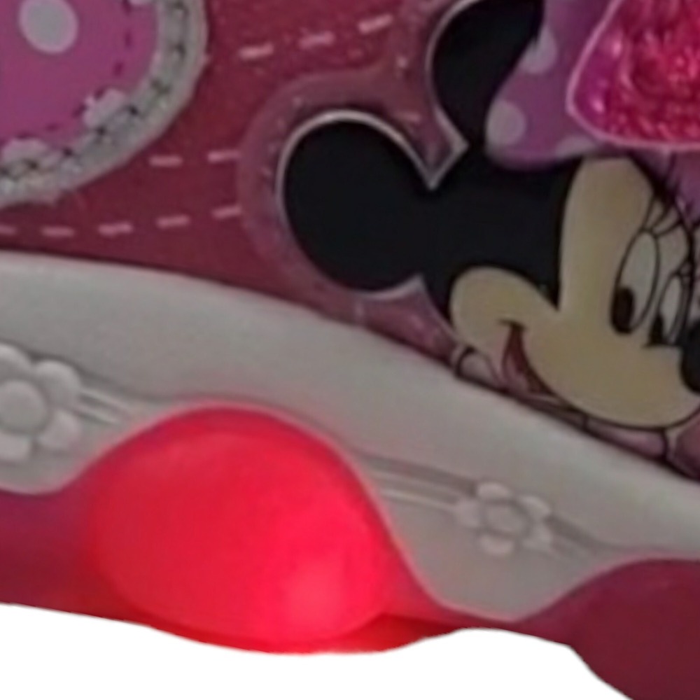 Disney Girls' Minnie Mouse Shoes LED Light Up Shoes Pink Size 8 (16 Cent) New - Picture 15 of 16